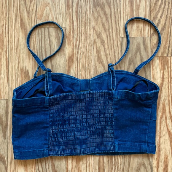 Denim Crop Top - Picture 3 of 6
